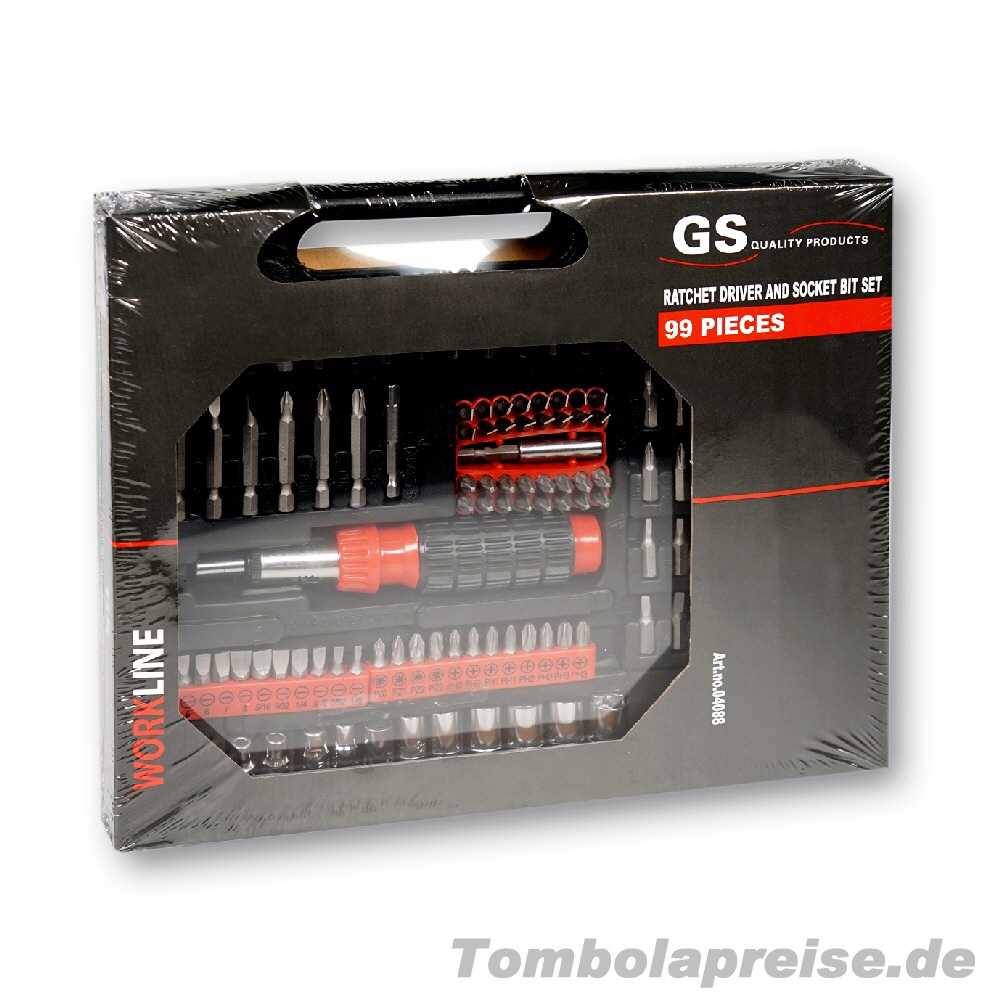 Tombolapreis Werkzeugkoffer mit Bits und Nüssen