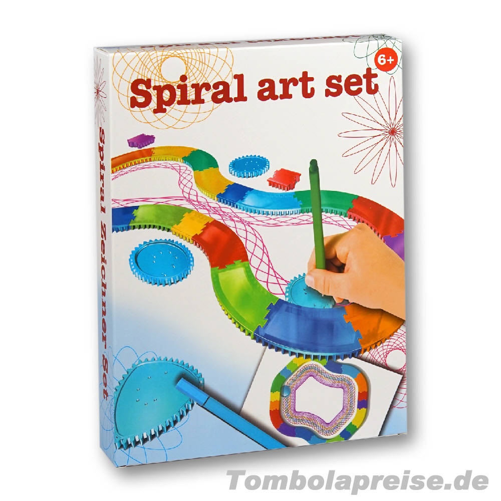 Tombolapreis Zeichen-Set Spiralen und Wellen