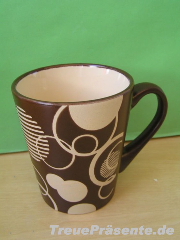 Tasse braun-beige