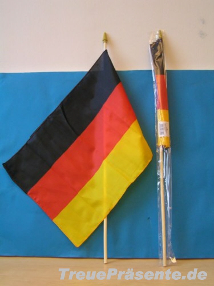 Deutschlandfahne mit Stab