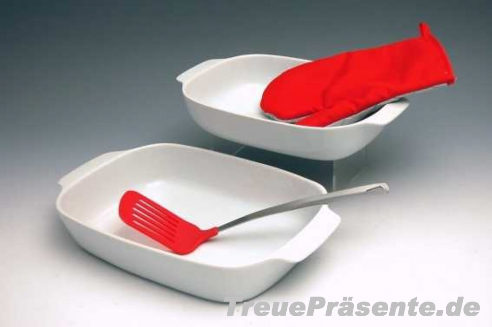 Auflaufform mit Pfannenwender