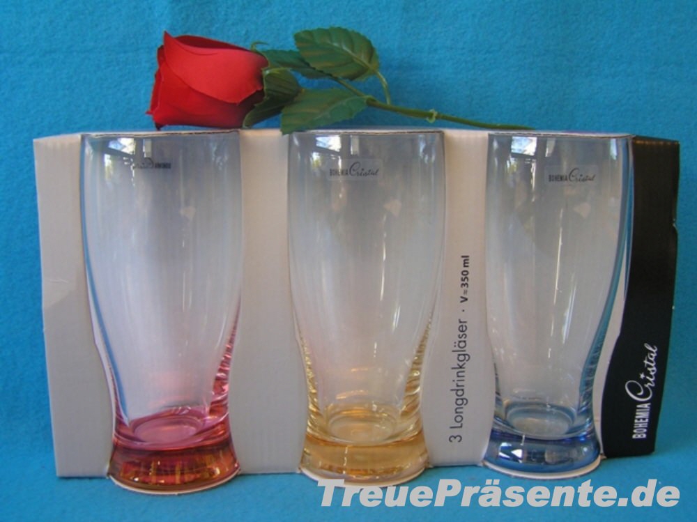 Longdrinkgläser bunt