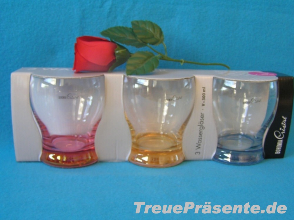 Wassergläser bunt