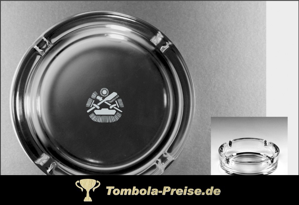 TreuePräsent Glas-Aschenbecher